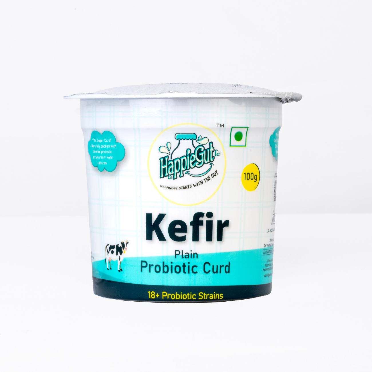 Happiegut kefir curd when taking food and no added sugar.