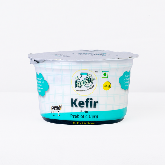 Happiegut kefir plain probiotic curd 18+ probiotic strains its helps with immunity power